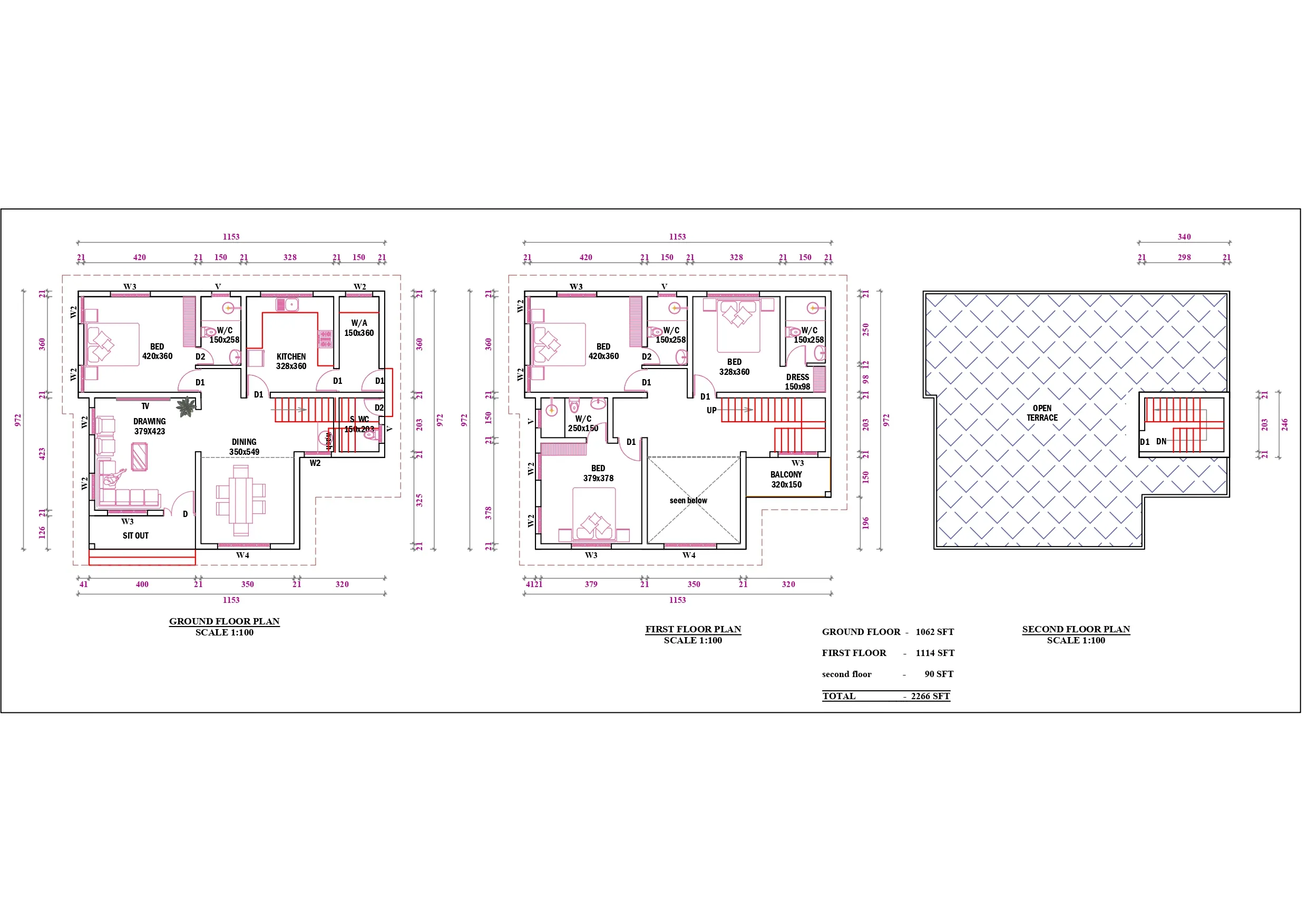 Villa 2 : Layout